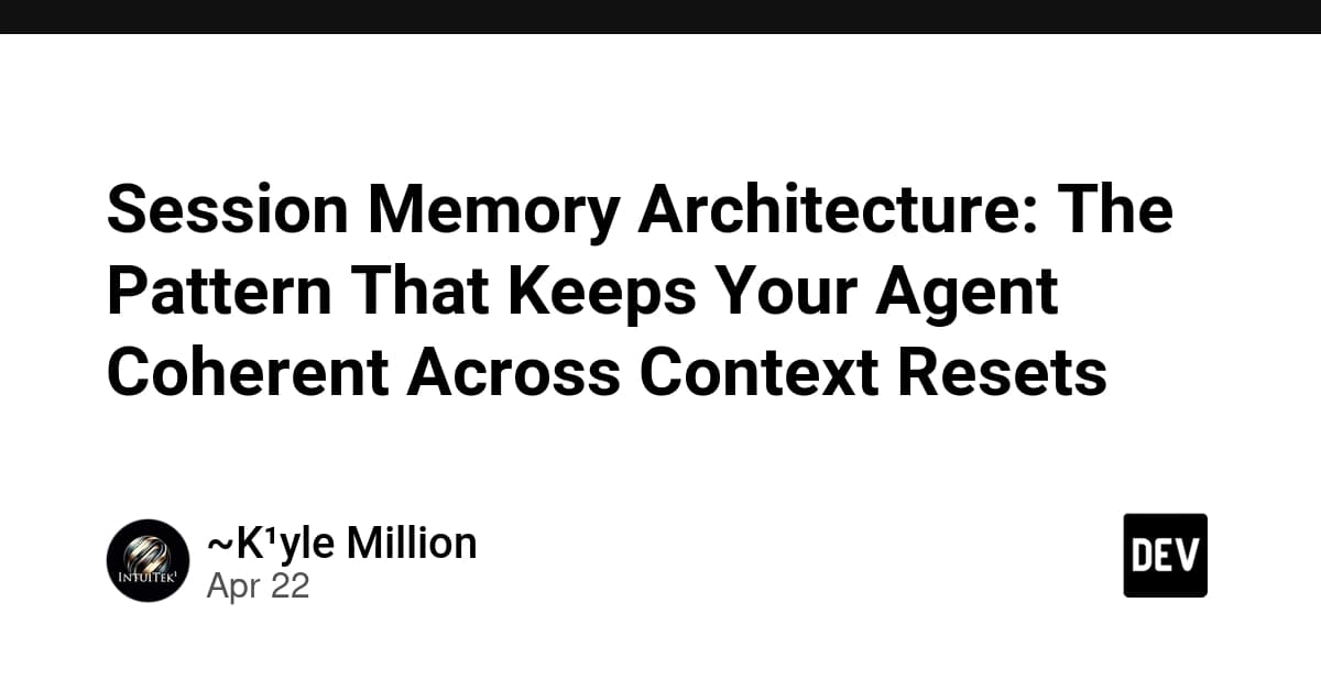 Stop Losing Agent Context: Implement Session Memory Files in Your Claude