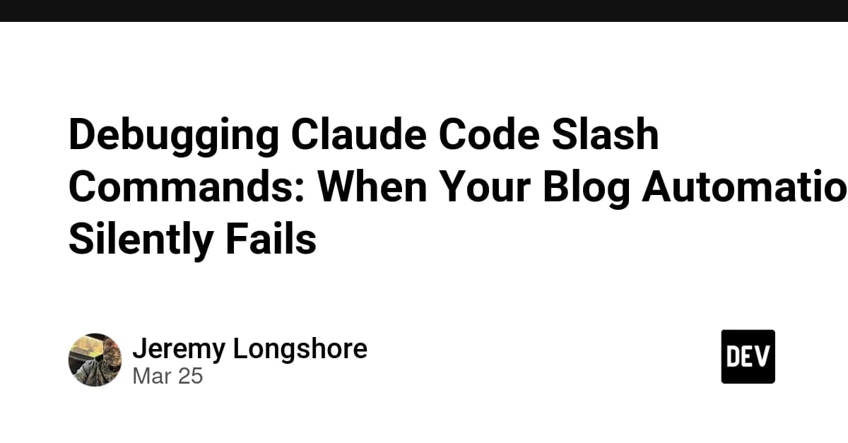Developer at a terminal showing a slash command failure, with code and tool call annotations illustrating the fix…