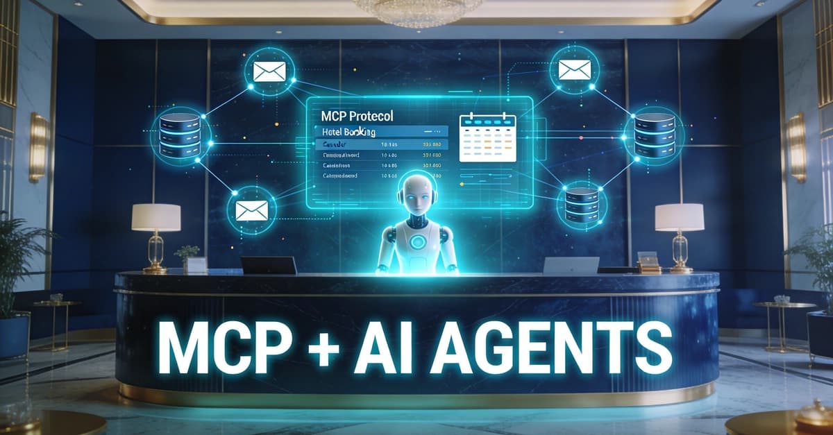 Developer at a terminal executing automated workflows with MCP integration, showing code and API calls