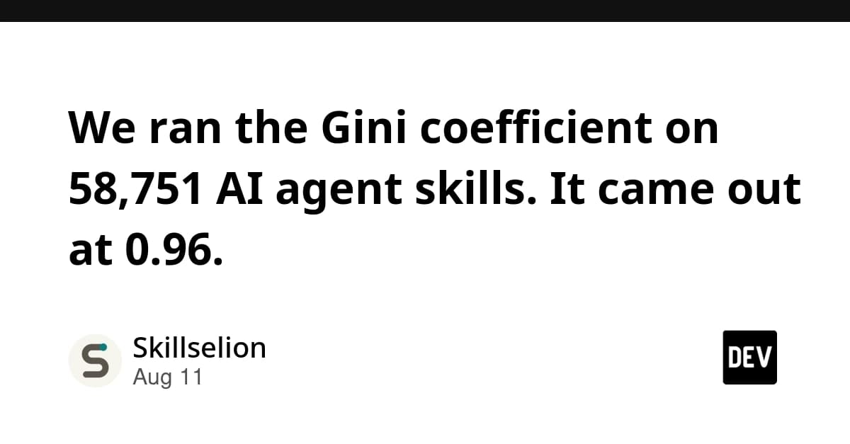 A stark bar chart showing extreme market concentration among top agent skill sellers, with a single dominant bar…