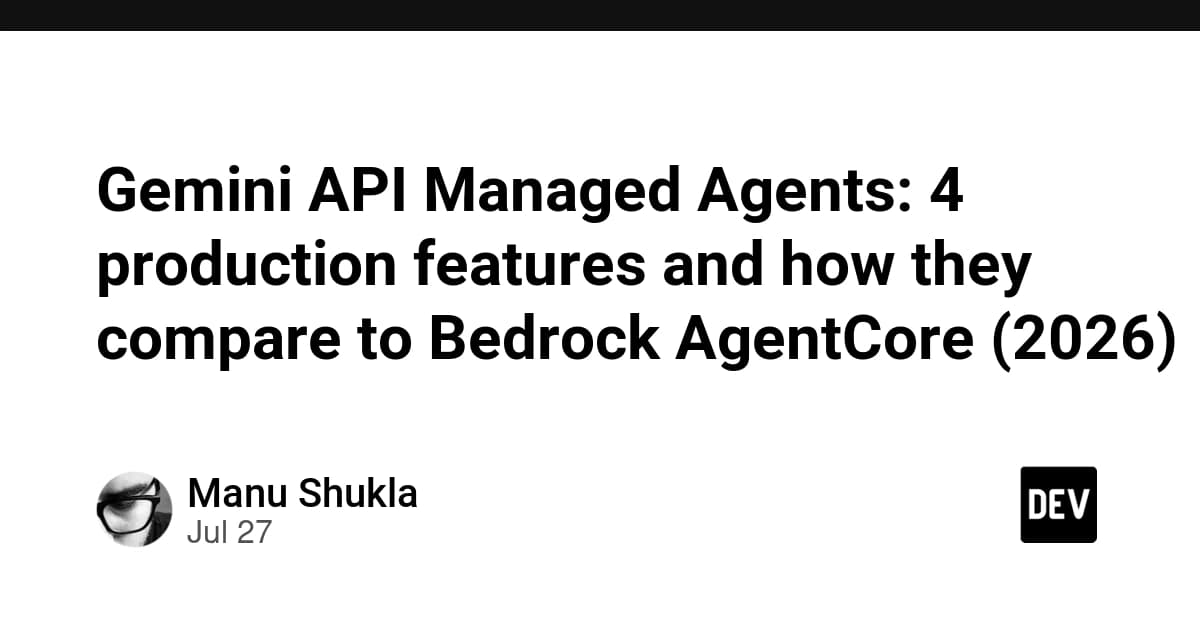 Developer dashboard showing Gemini API managed agent settings with four new feature toggles for async processing and…