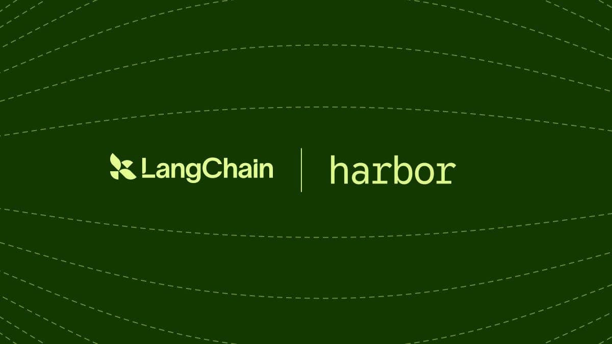 Harbor framework interface showing LangSmith sandbox integration for swapping agent evaluation backends