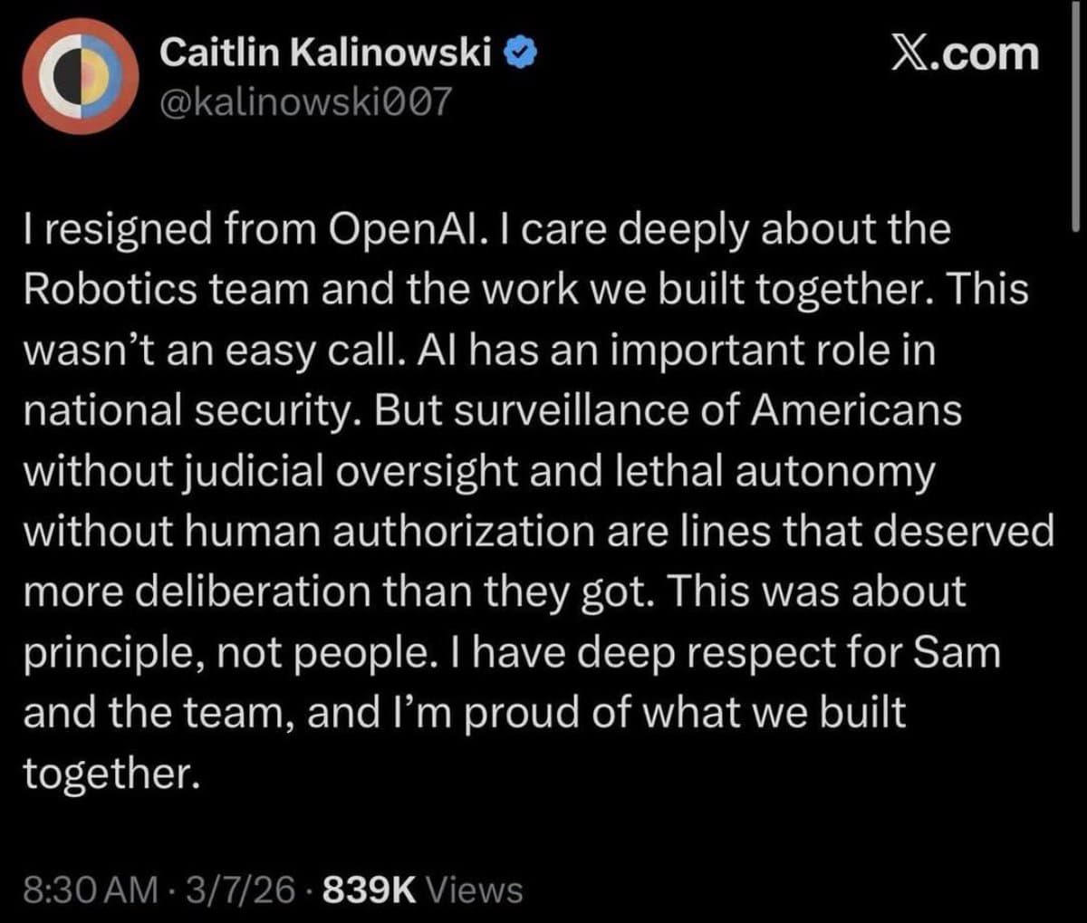 OpenAI's Robotics Ambitions Hit Roadblock as Hardware Chief Departs