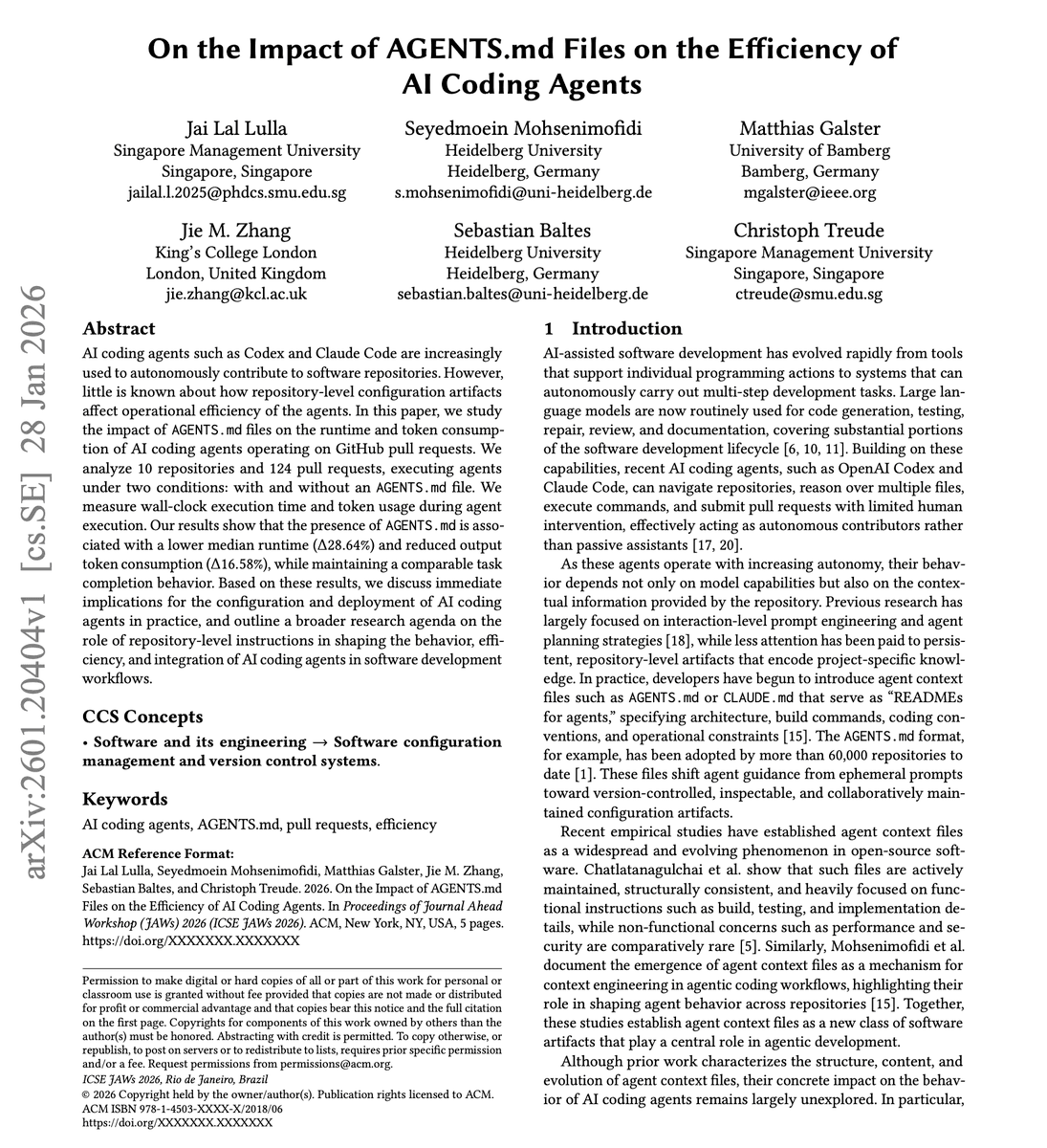 AI Coding Agents Get Smarter: How Documentation Files Cut Costs by 28%