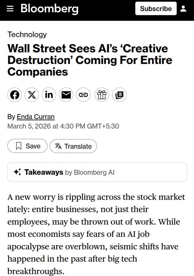 Wall Street's AI Anxiety: How Artificial Intelligence Is Rewriting Business Valuation Models