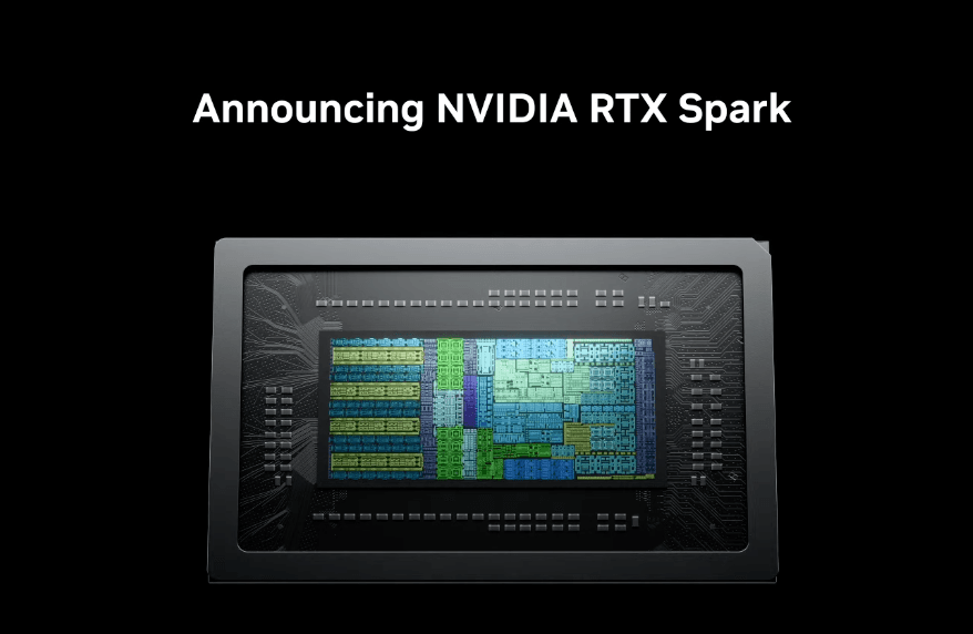 Nvidia CEO Jensen Huang holds a chip wafer at a launch event, showcasing the new Windows SoC for AI PCs