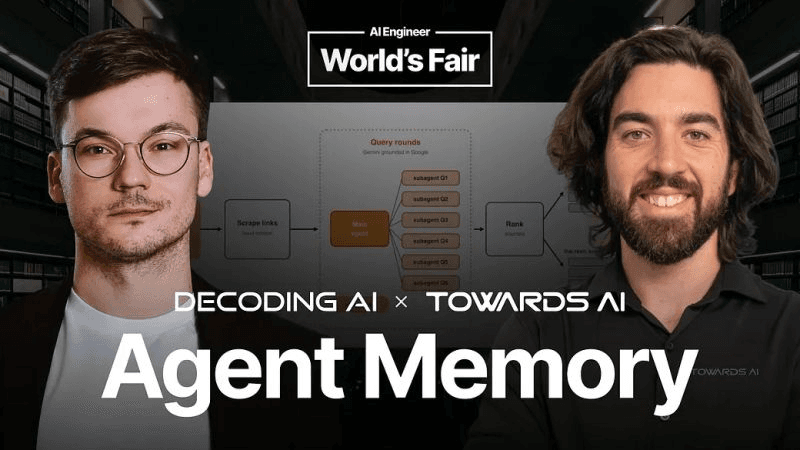 A person's laptop screen displays Obsidian notes and a connected AI agent interface, with icons for Readwise…