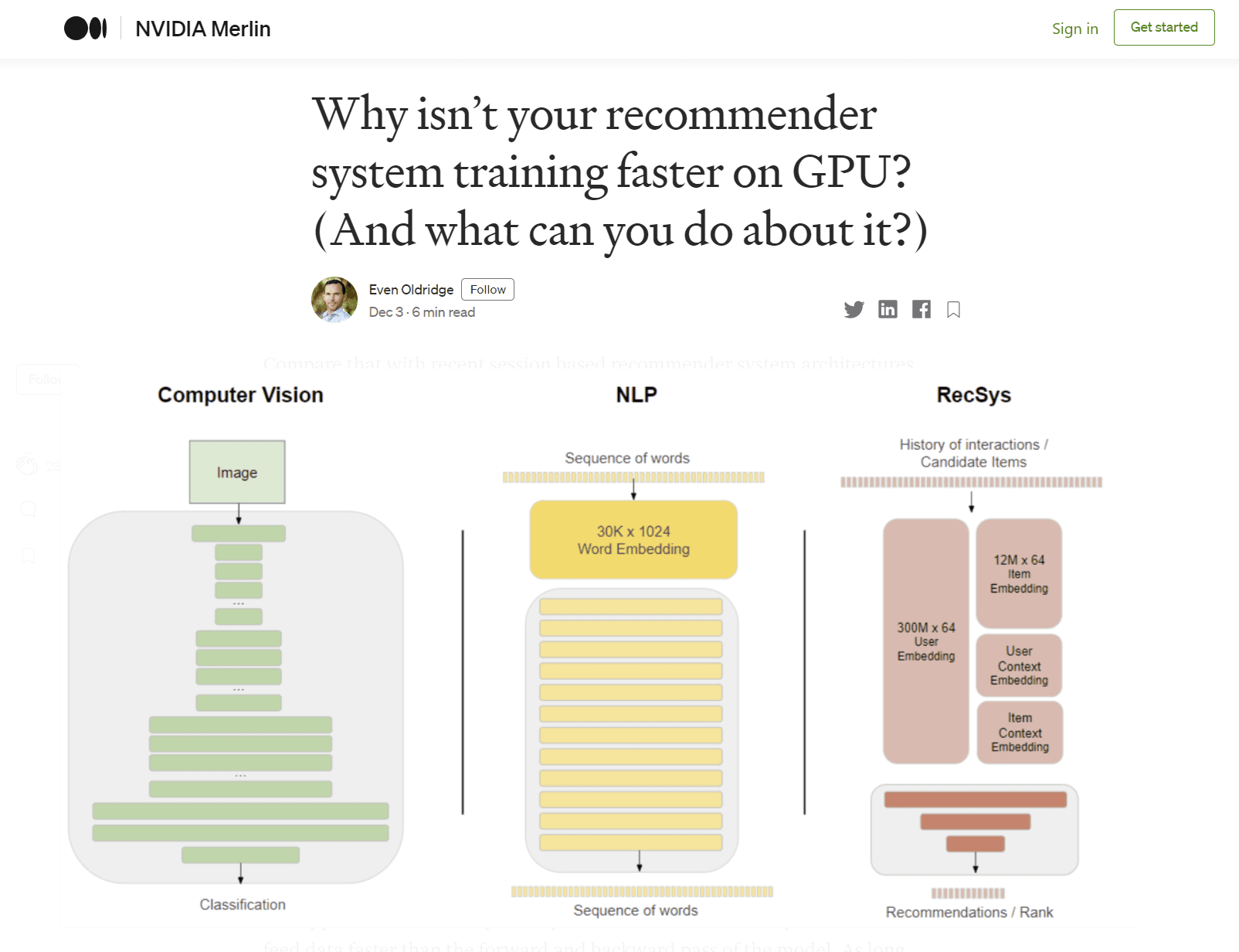 Engineers analyzing a large recommendation system dashboard with GPU acceleration metrics on multiple monitors