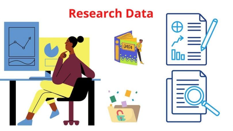 Data scientists analyzing charts on a digital display in a modern office, highlighting collaborative research on…