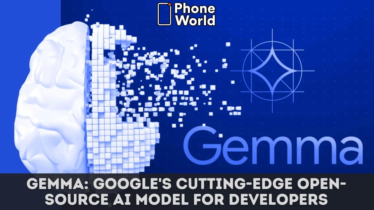 Google logo on a dark background with abstract blue and green digital lines suggesting AI data flow
