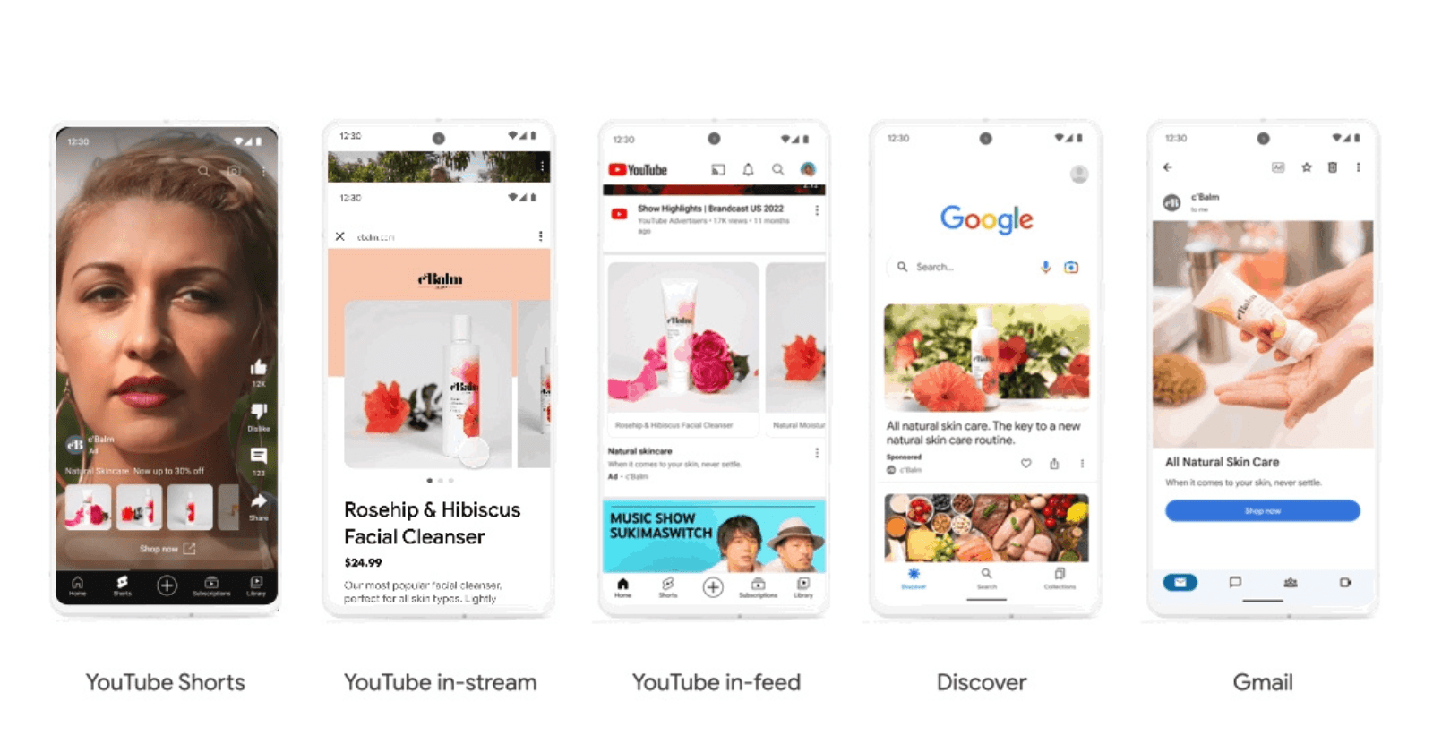 Google Ads interface with AI-powered shopping tools, showing product recommendations and a virtual assistant guiding…